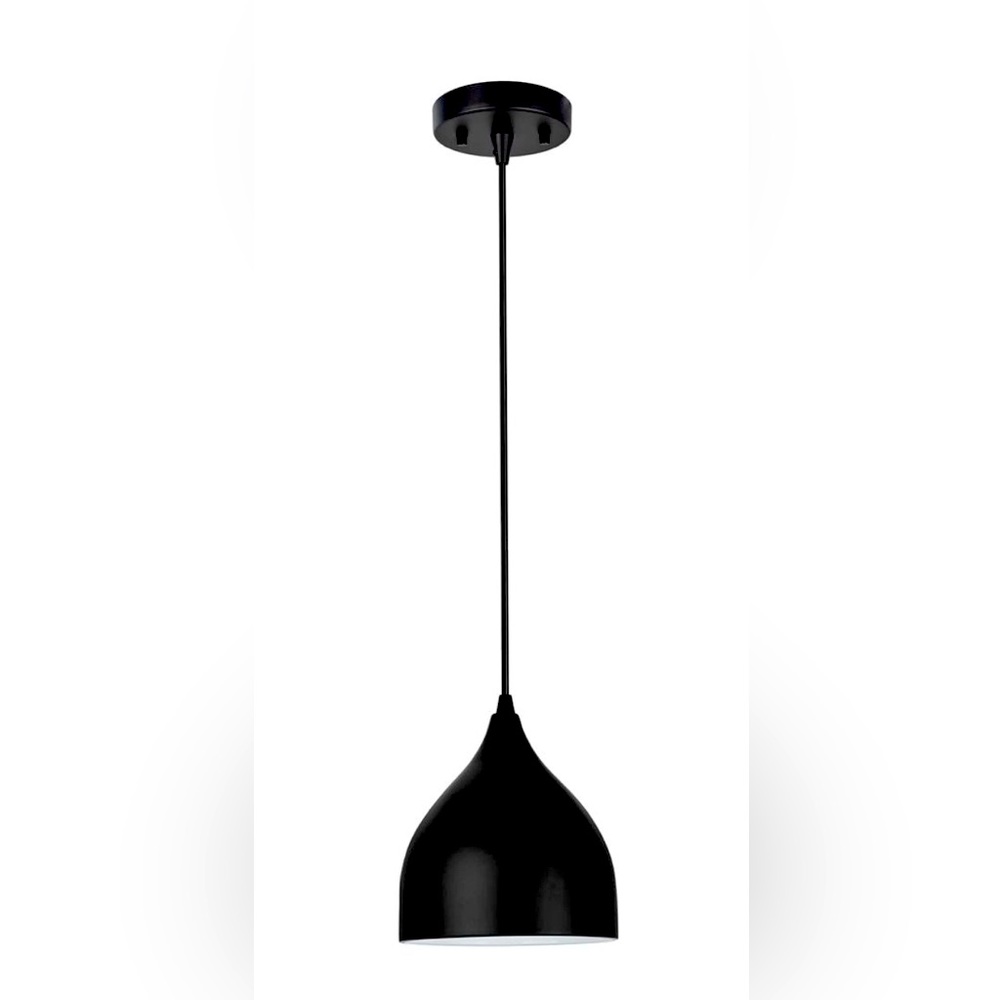 Aspen Adjustable Indoor Metal Matte Black Pendant Light, Kitchen and Dining